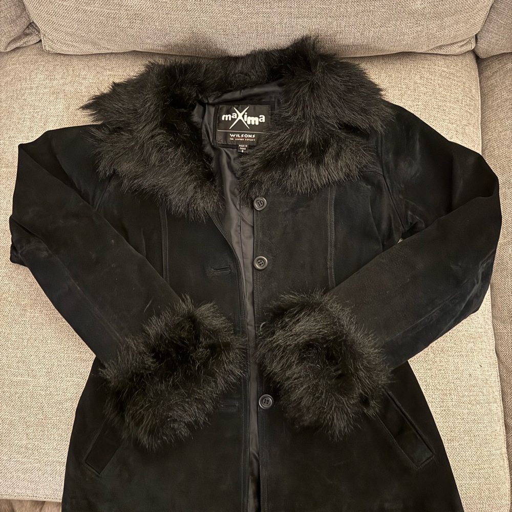Wilsons Leather black penny lane jacket
